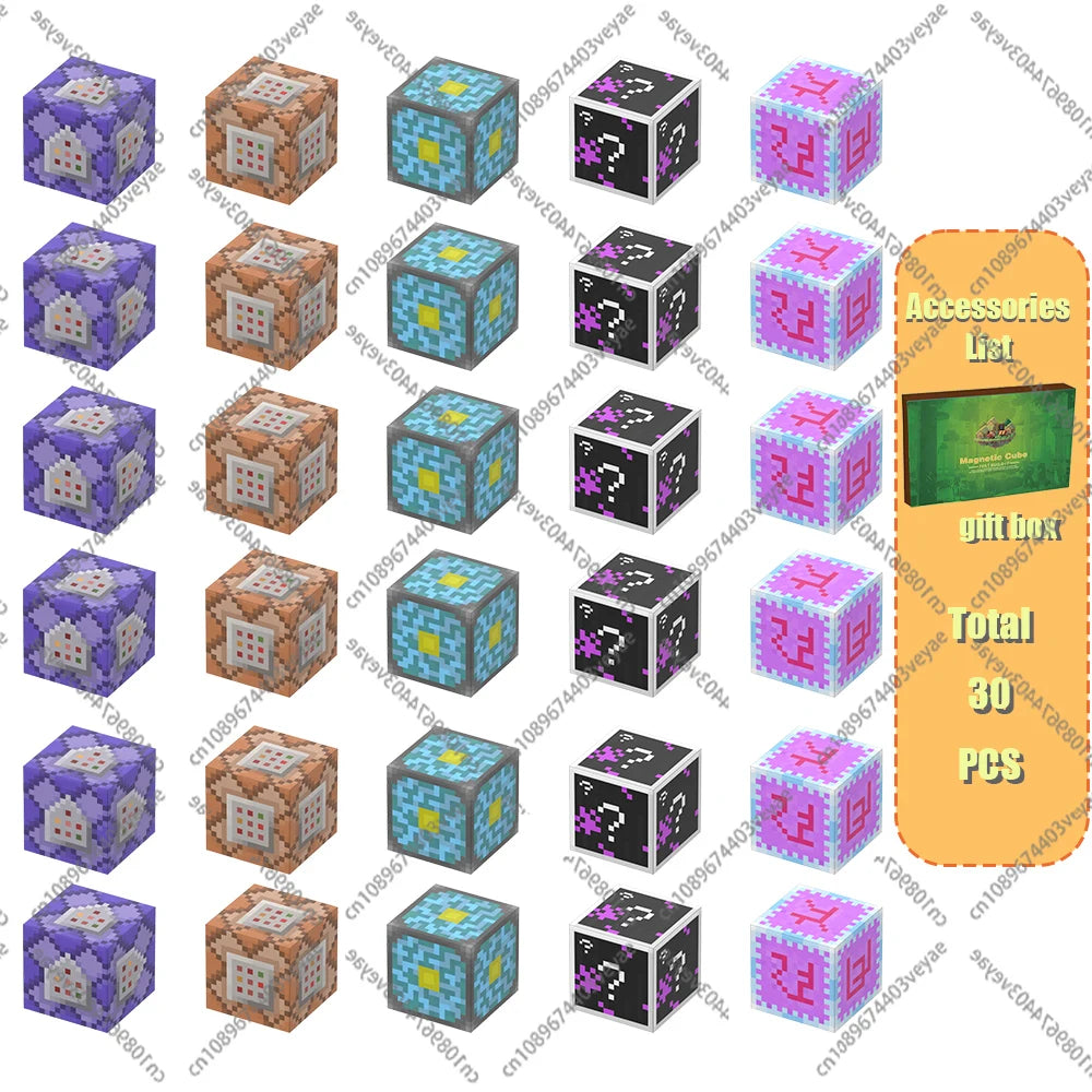 Magnetic Building Blocks Mine World Magnet