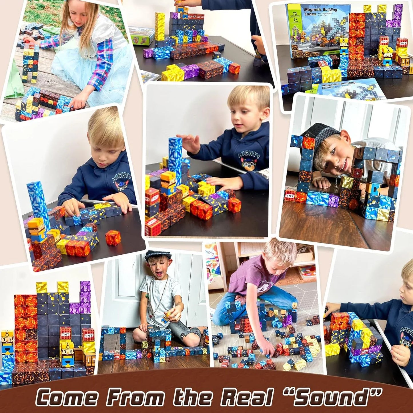 Magnetic Building Blocks Mine World Magnet