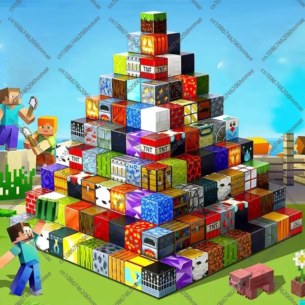 Magnetic Building Blocks Mine World Magnet