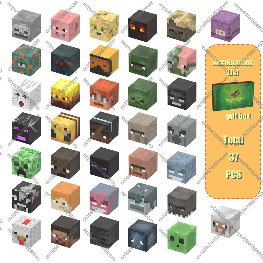 Magnetic Building Blocks Mine World Magnet
