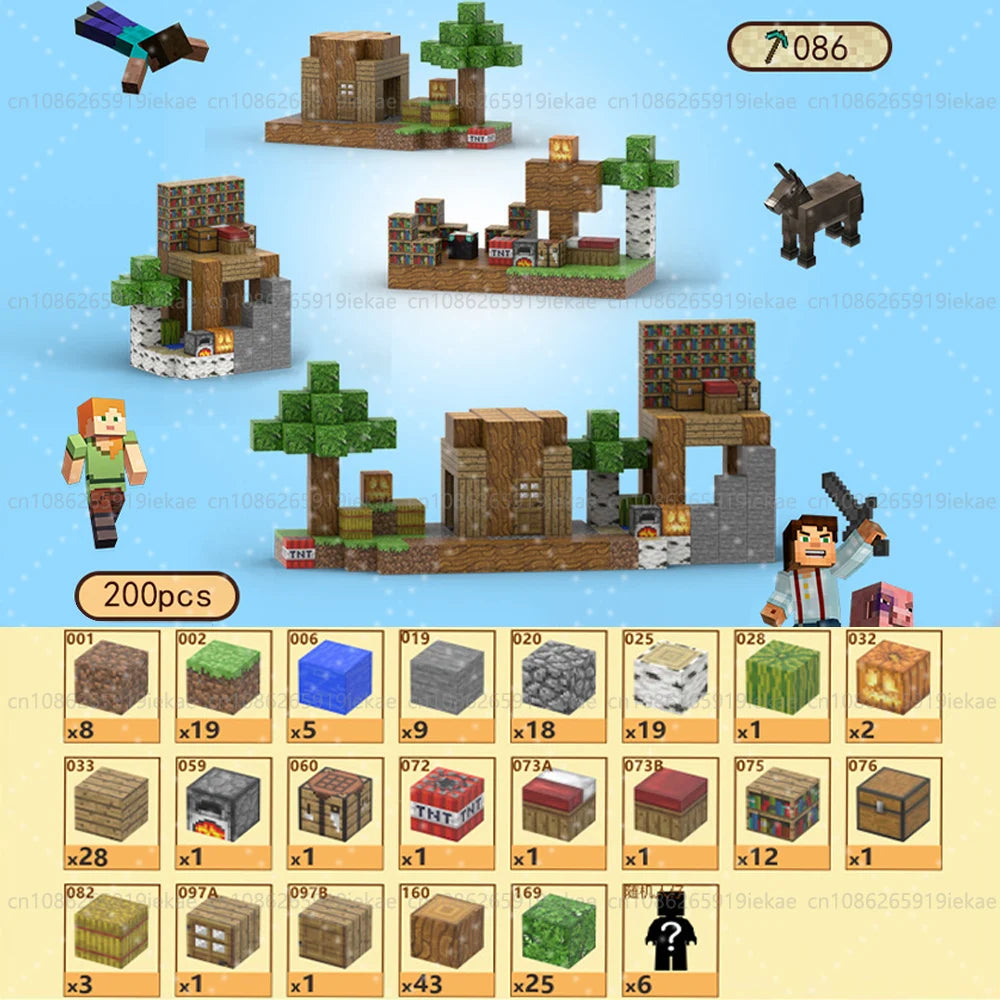 Magnetic Building Blocks Mine World Magnet