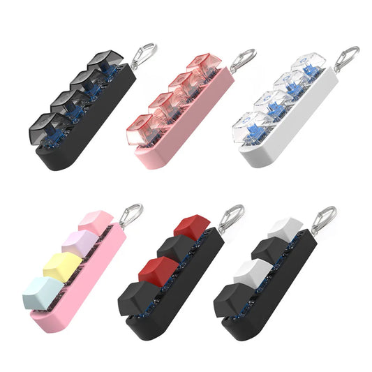 4Keys Finger Button Anti-Stress Toys Mechanical Keyboard Keycaps 