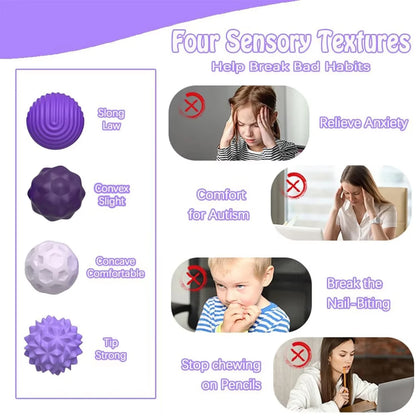 Silicone Magnetic Sensory Balls Fidget Toy Worry Balls Autism Calming Fidgeting Toy Kid Adults Anxiety Relief Stress Sensory Toy